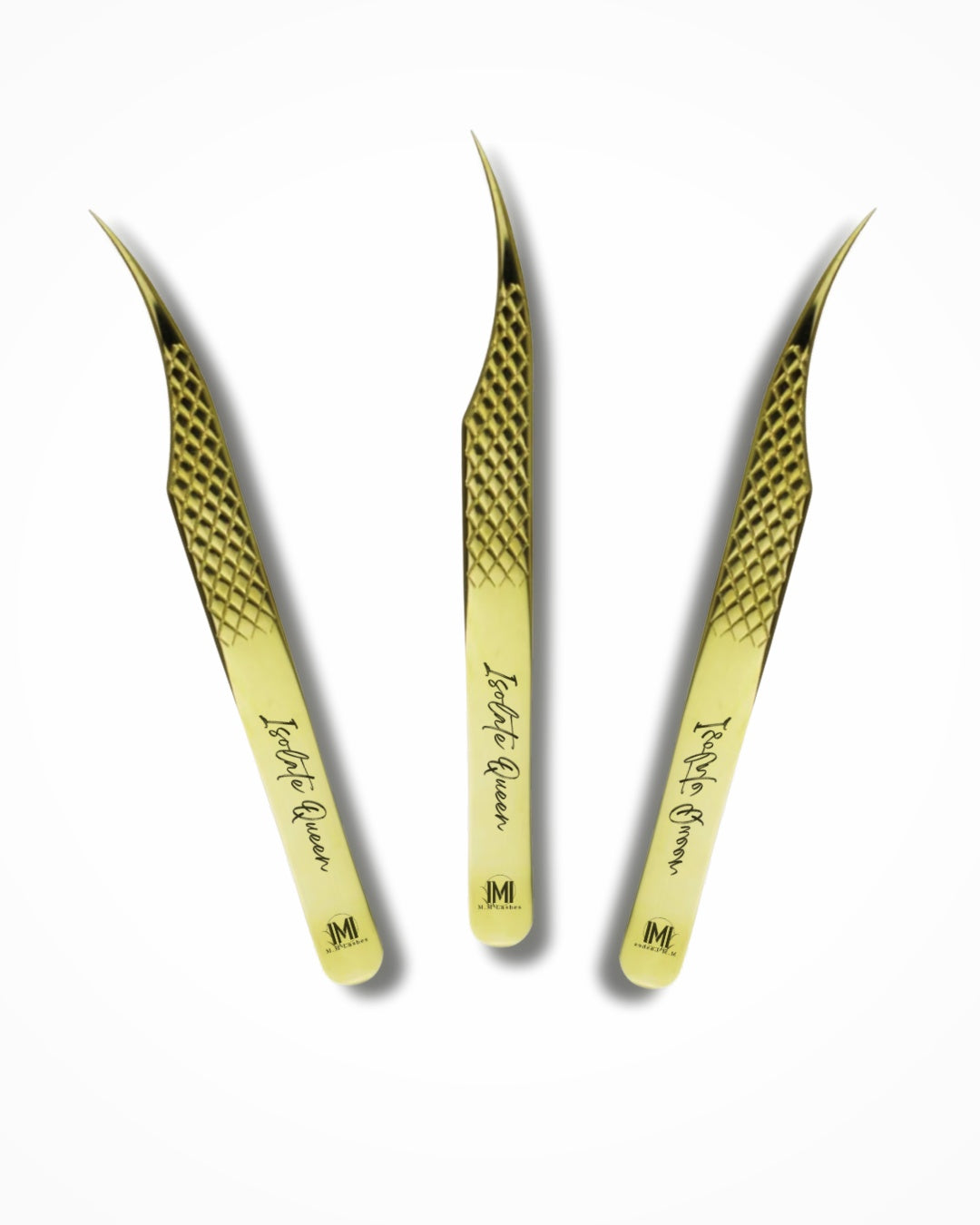 Pinzette | Isolate Queen | Diamond Grip | Gold | Wimpernverlängerung